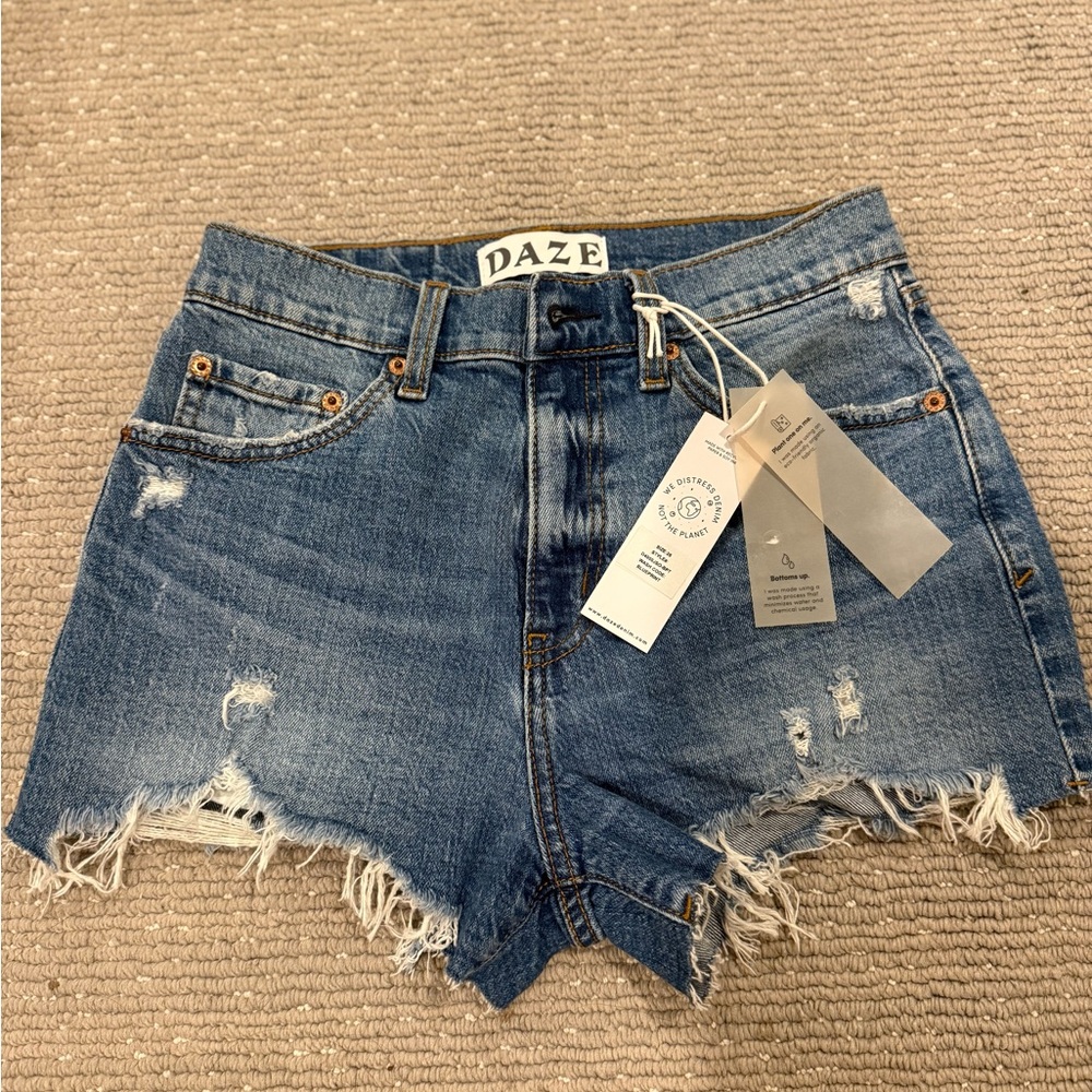 Daze Denim Distressed Jean Shorts